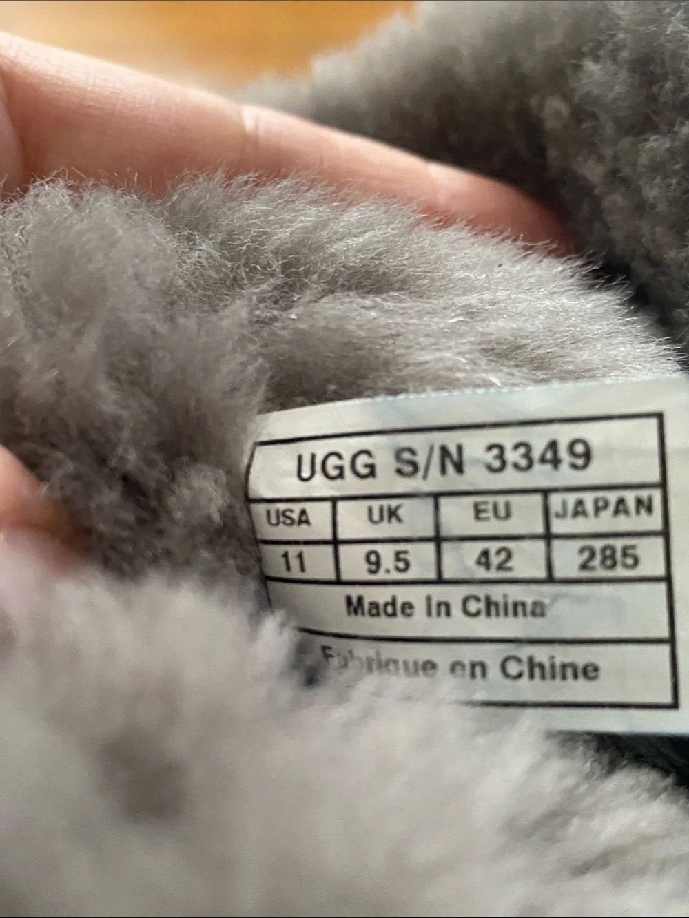 Women's Authentic UGG Gray Bailey Boots Bling Shearling Cuff excellent